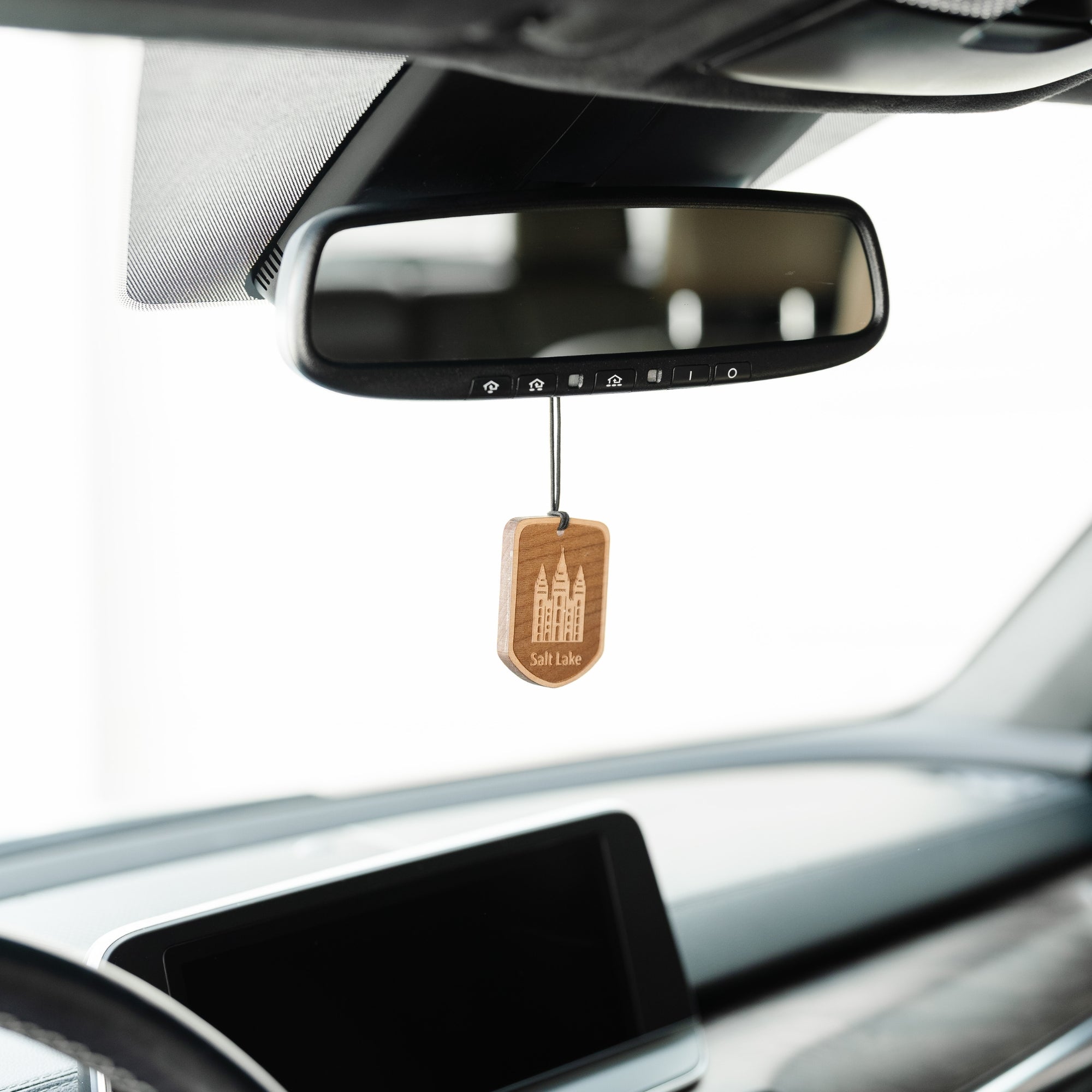 Salt Lake Temple Wooden Car Ornament