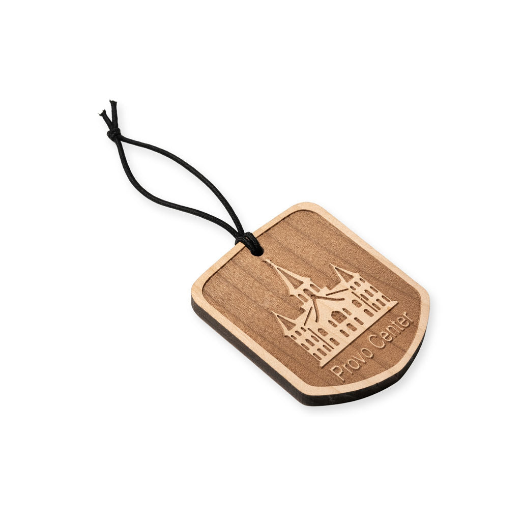 Provo City Center Temple Wooden Car Ornament