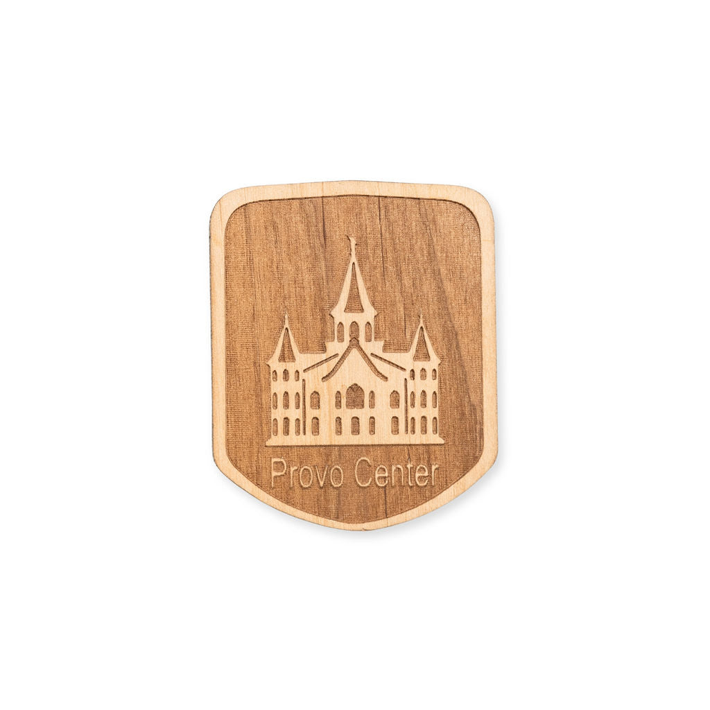 Provo City Center Temple Wooden Car Ornament
