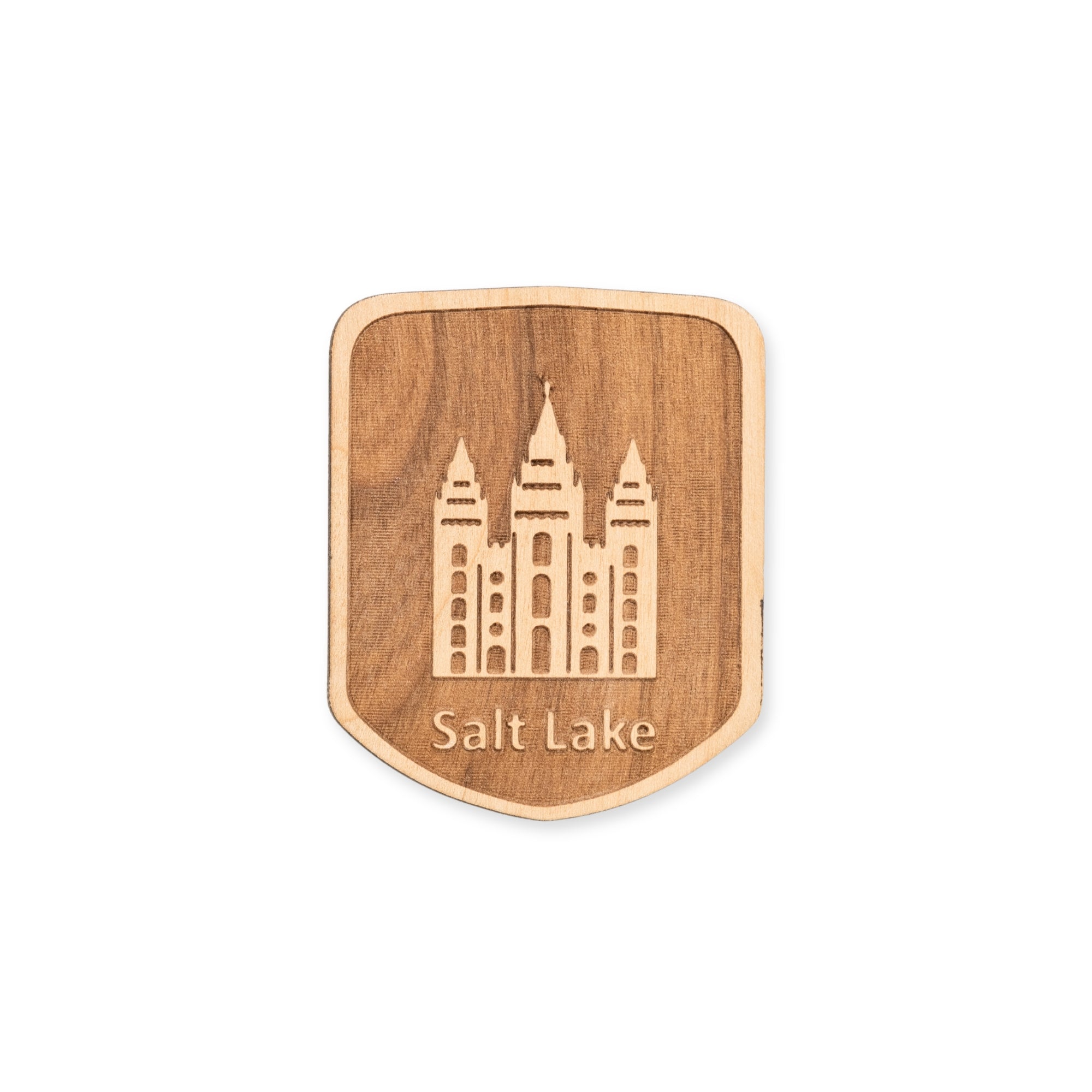 Salt Lake Temple Wooden Car Ornament